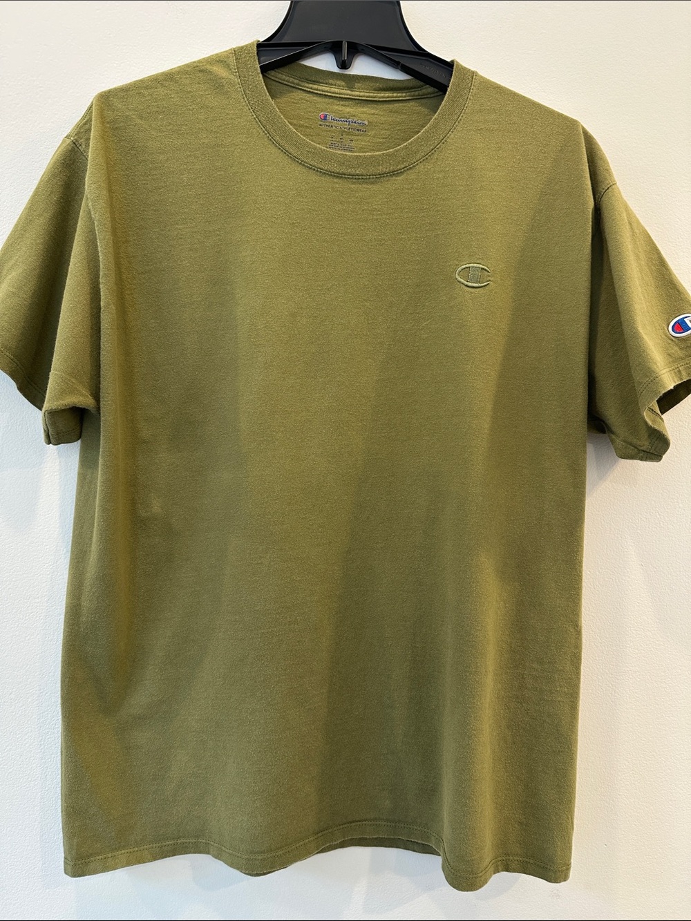 Champion Olive Green Crewneck Short Sleeve Tee